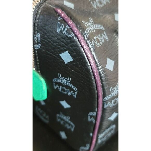 Black MCM Visetos Lion Princess Boston - Picture 14 of 16